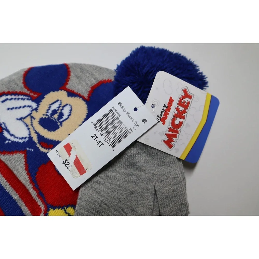 Toddler‎ Boys Mickey Mouse Hat and Mitten Set 2-Piece - One Size